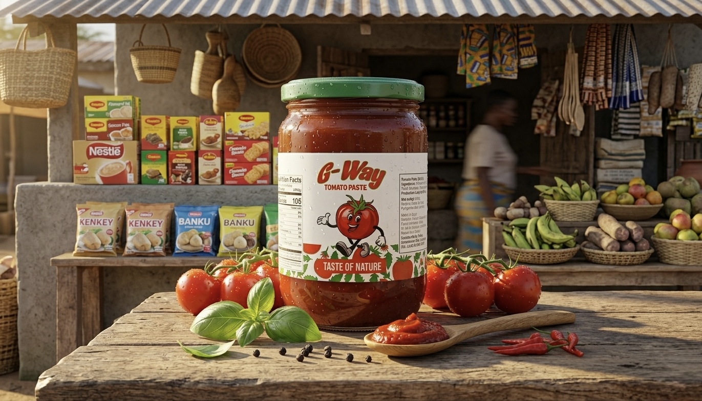 G-Way Tomato Paste on display